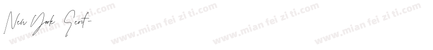 New York Serif字体转换
